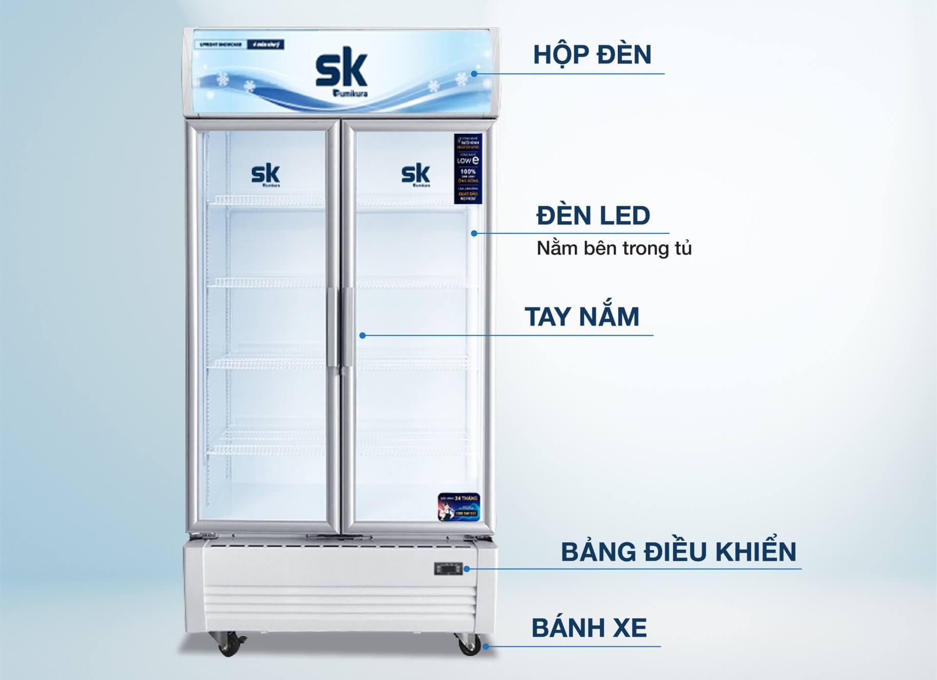 Tủ mát Sumikura SKSC-802WG2/E