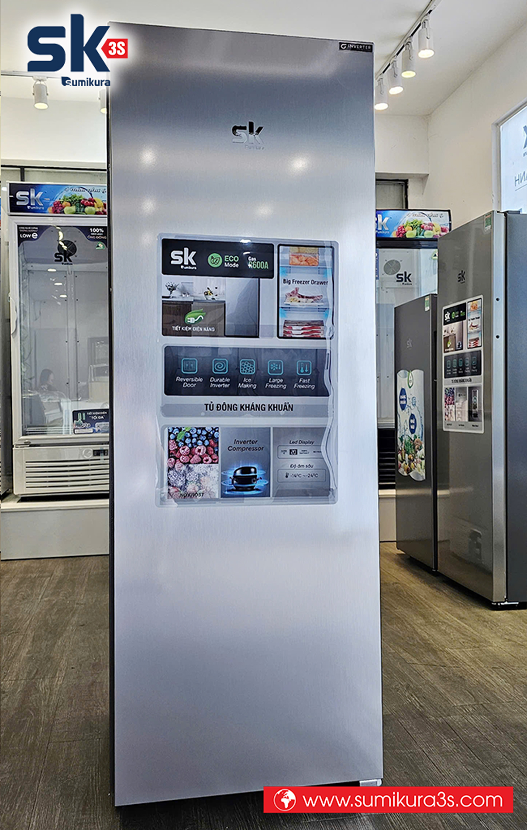Tủ đông Sumikura SKFU-300HSN