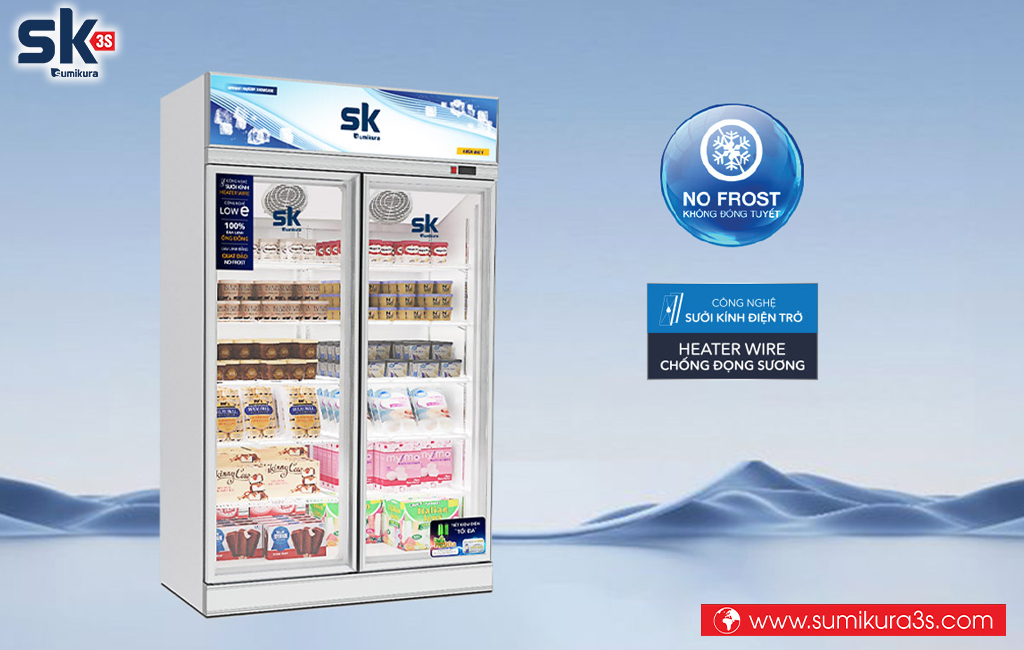 Tủ đông đứng mặt kính Sumikura SKFG-120HZ2 