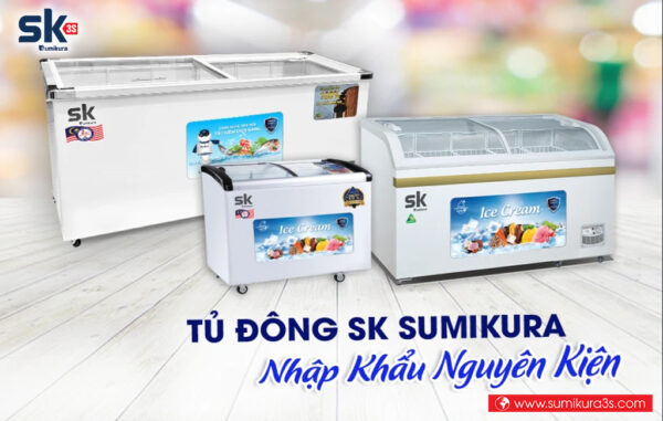 Tủ đông mặt kính Sumikura