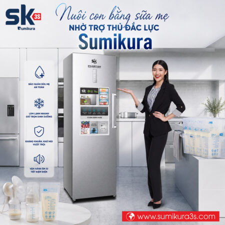 Nuôi con bằng sữa mẹ nhờ trợ thủ đắc lực Sumikura