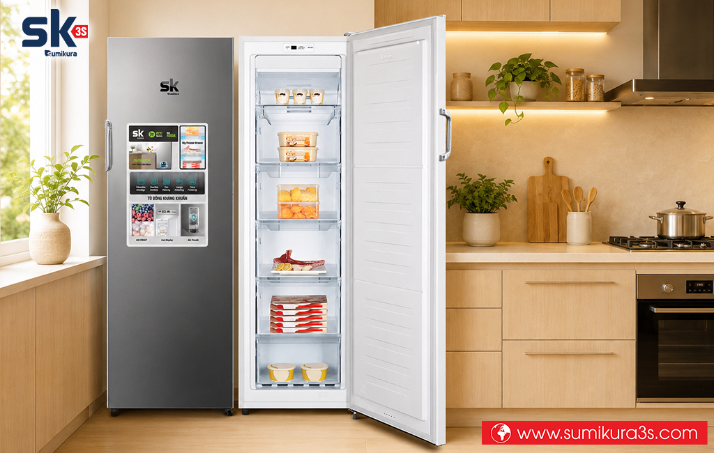 Tủ đông đứng Sumikura SKFU-218HSN