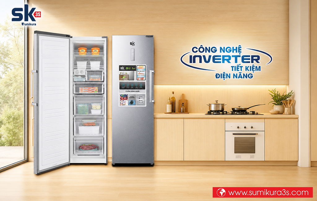 Tủ đông đứng Sumikura inverter SKFU-350HSN.I