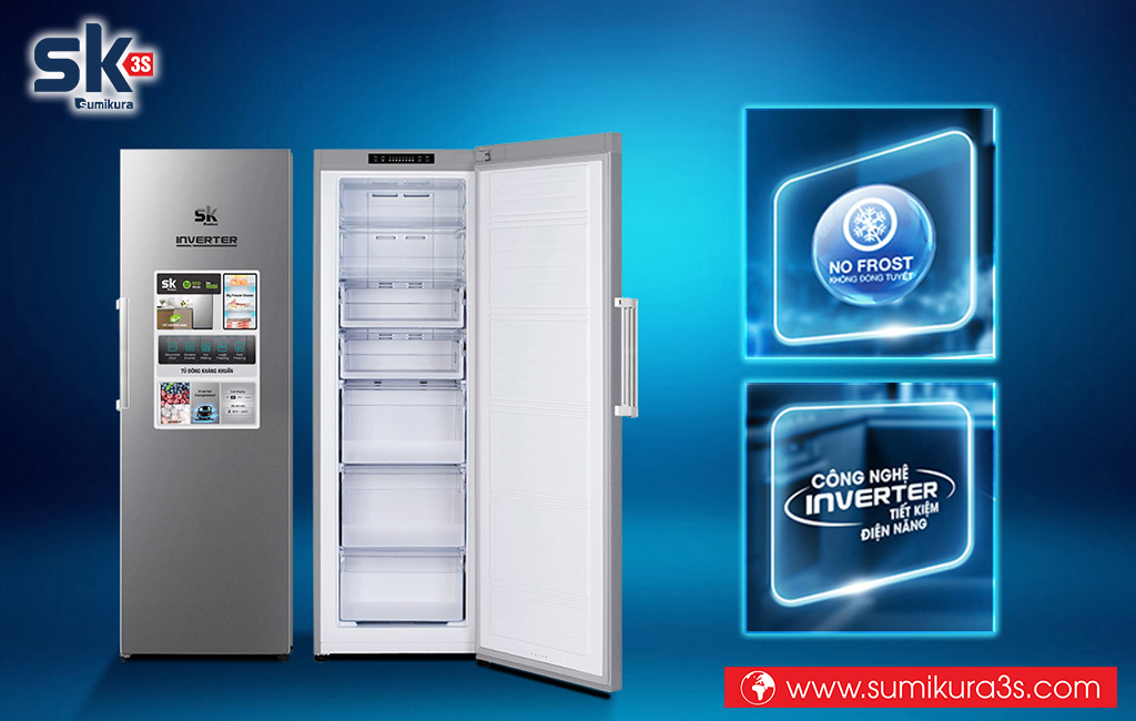 Tủ đông đứng inverter Sumikura SKFU-300HSN.I