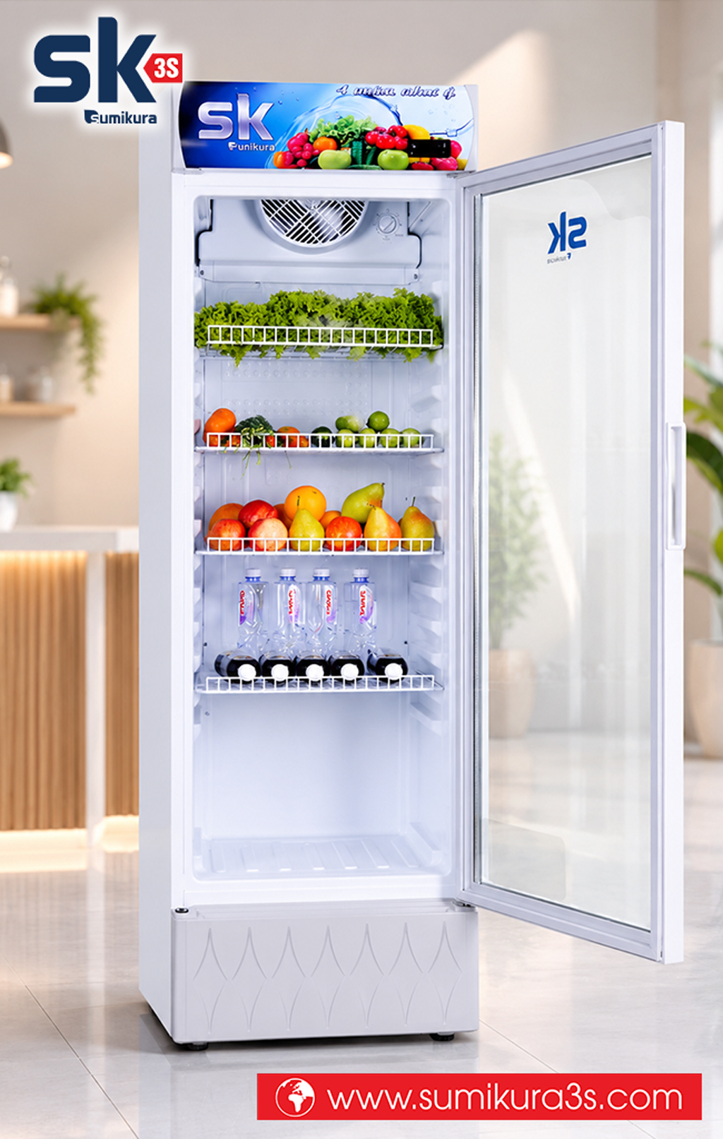 Tủ mát inverter Sumikura 300 Lít SKSC-300IFC