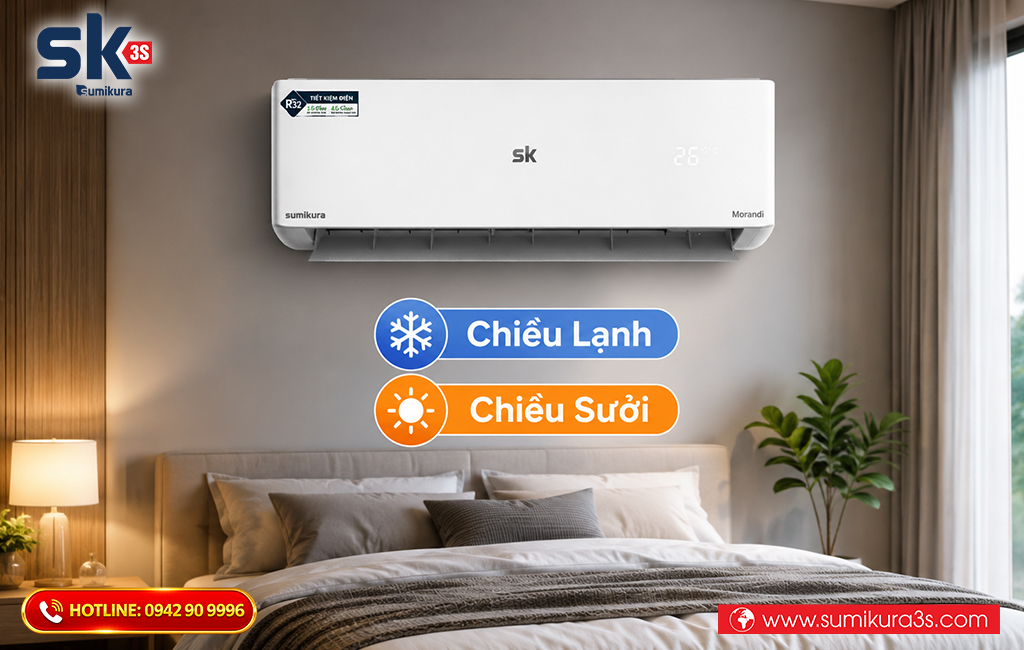 Điều hòa 2 chiều Sumikura