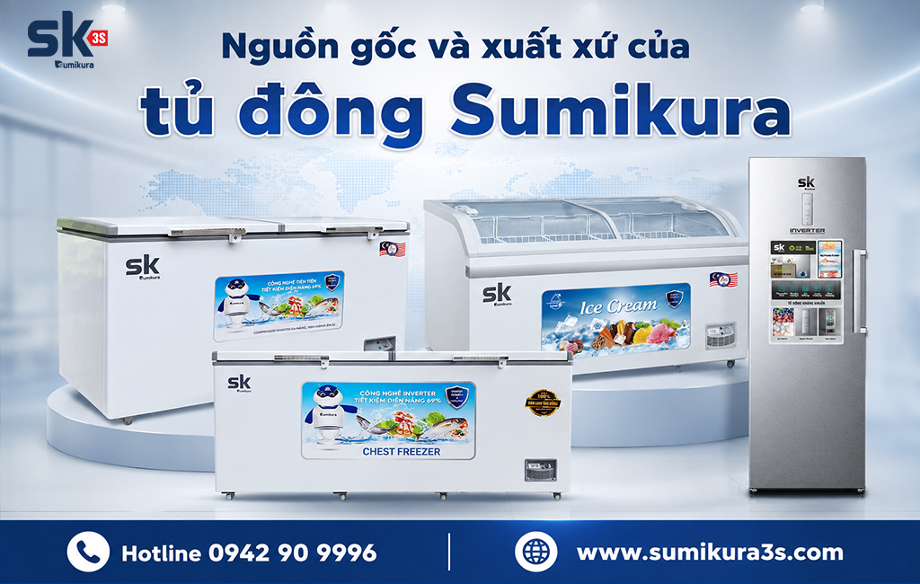 Nguồn gốc và xuất xứ của tủ đông Sumikura