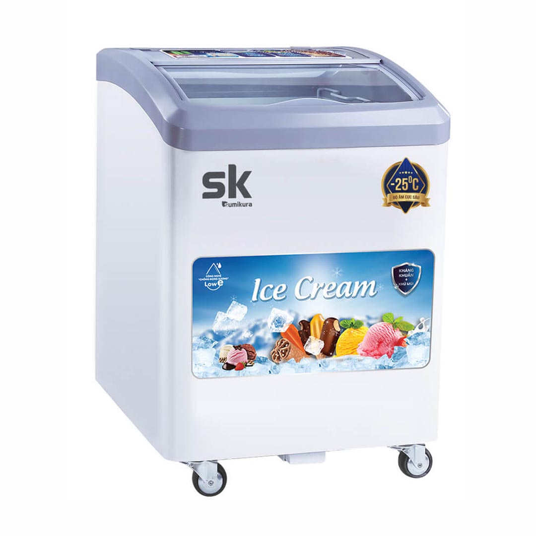 Tủ đông Sumikura SKFS-165C kính lùa