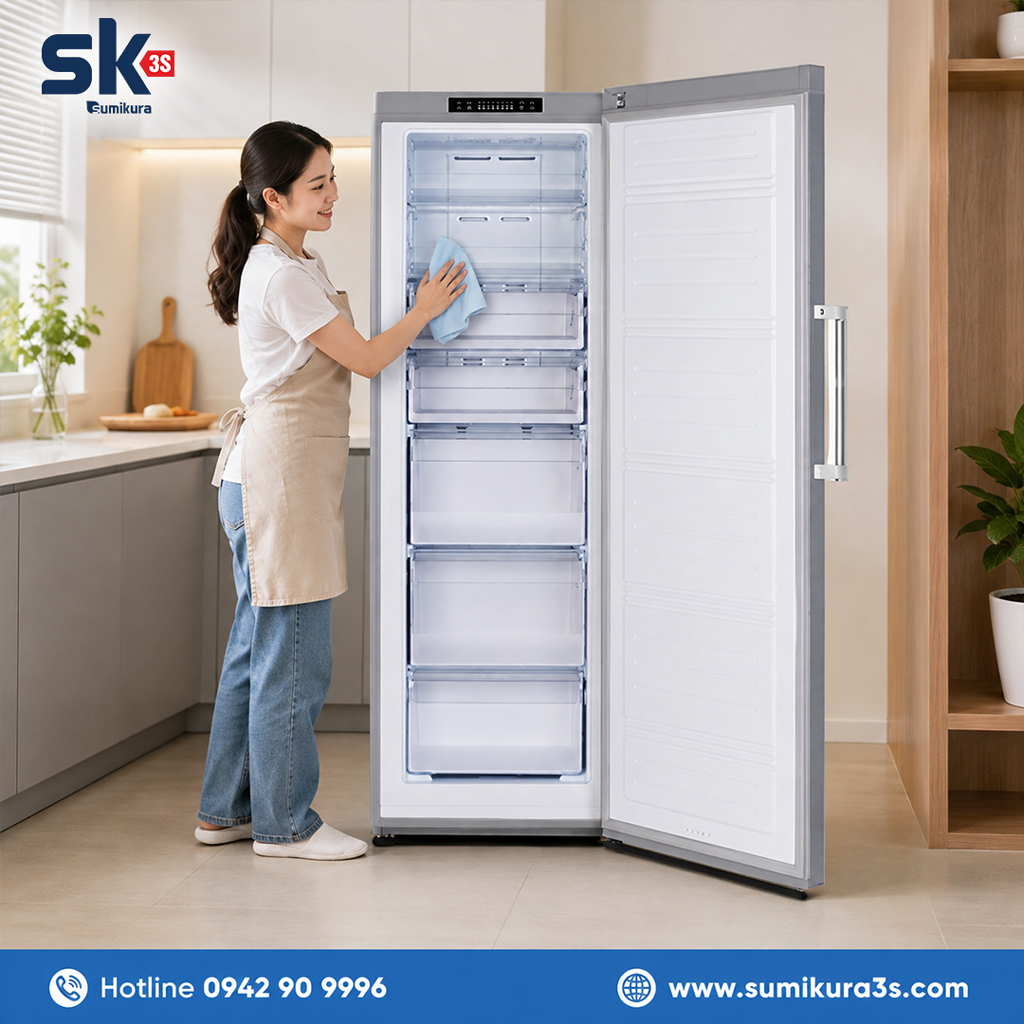 Vệ sinh tủ đông định kì